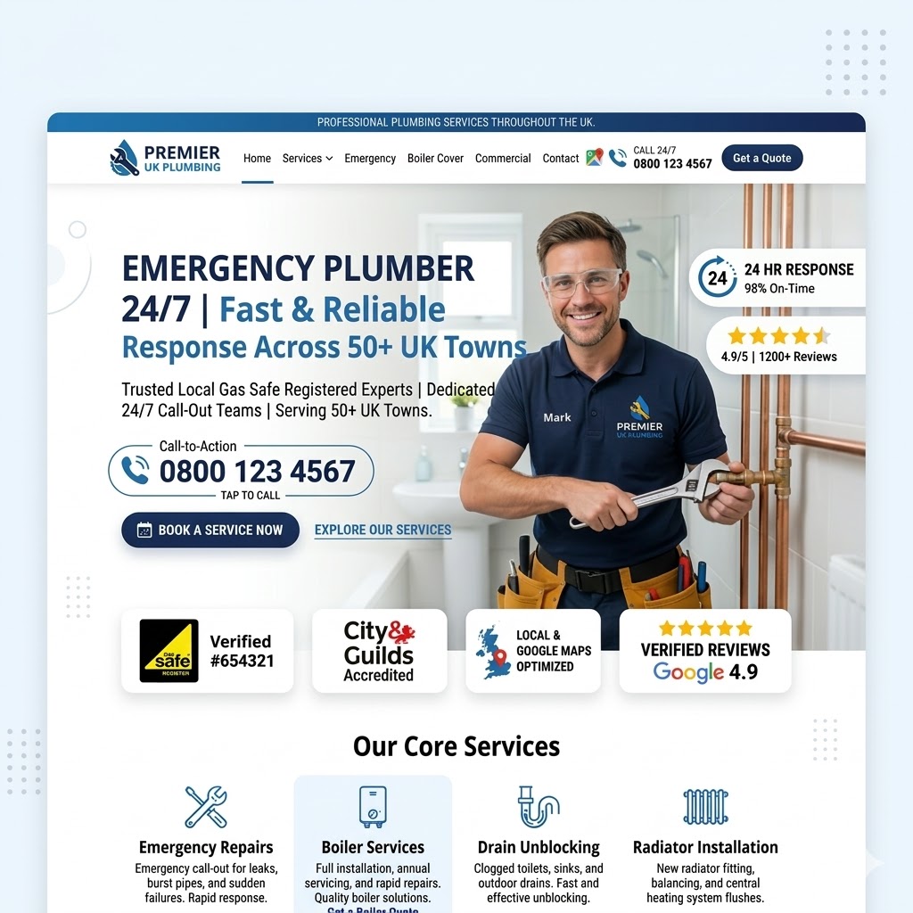 Plumbing Website Preview